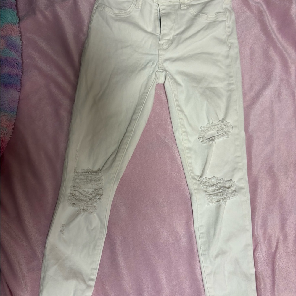 American Eagle Outfitters Cream Jeans